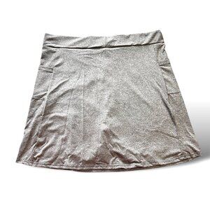 Womens Athletic Skort Pockets 3XL Pol/Elastane Gray Breathable NIP Pull on